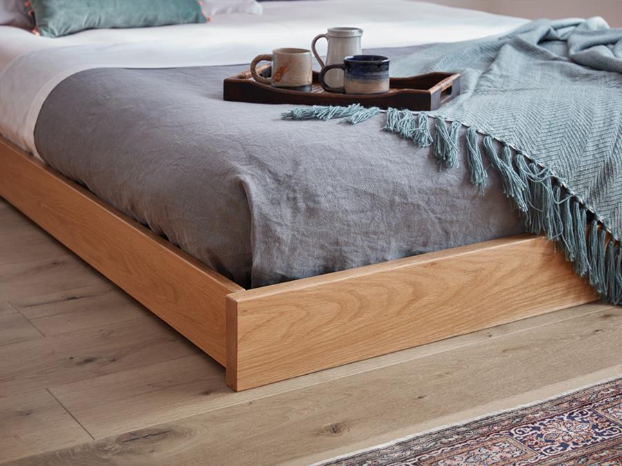 Low Enkel Platform Bed No Headboard, Why Are Platform Beds So Low To The Ground