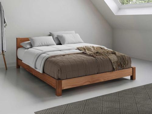 solid oak wood oriental bed