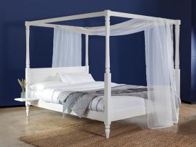 Four Poster Country Bed in Warm White