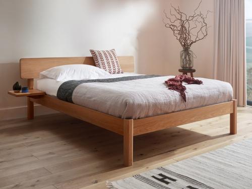 The Deco Bed in Solid Oak Hardwood