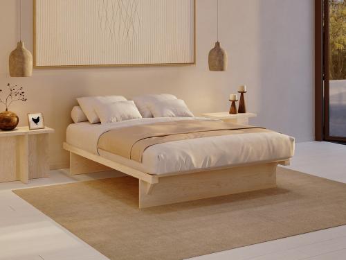 japanese bed no headboard maple