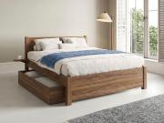 london bed storage in walnut