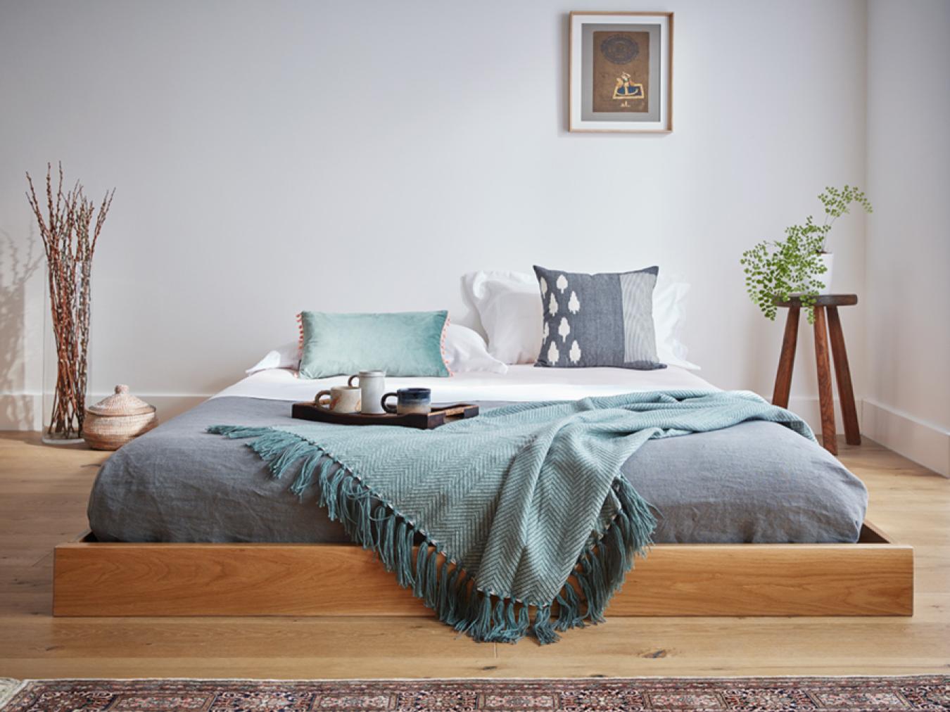 Low Enkel Platform Bed No Headboard Handmade in UK Get Laid Beds