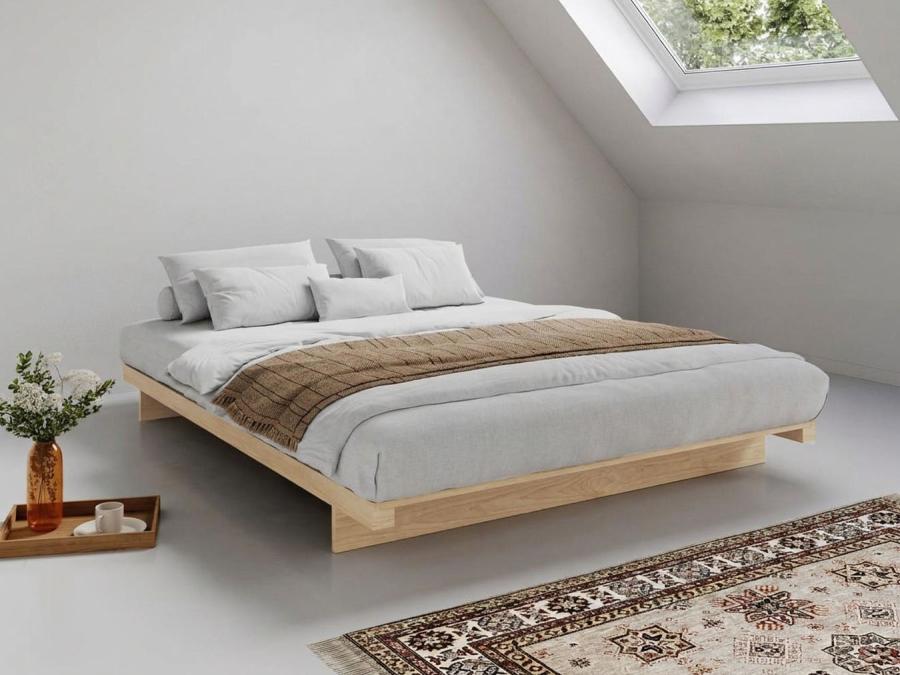 Low Fuji Attic Bed (No Headboard) Maple