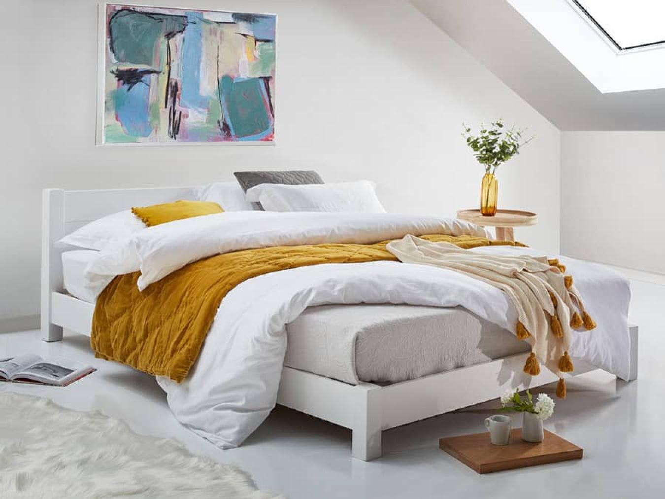 Double bed with small headboard sales