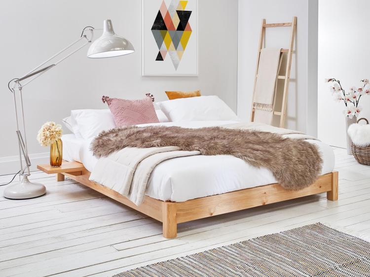 Wood Platform Bed Frames Handcrafted from Solid Wood