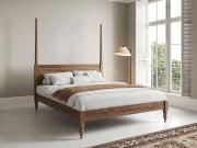 moroccan platform four poster walnut