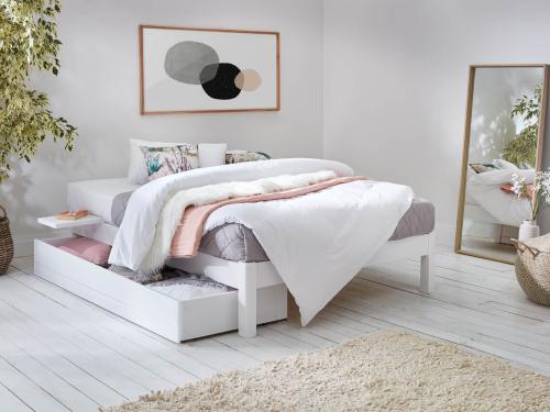 White Wood Platform Beds Get Laid Beds
