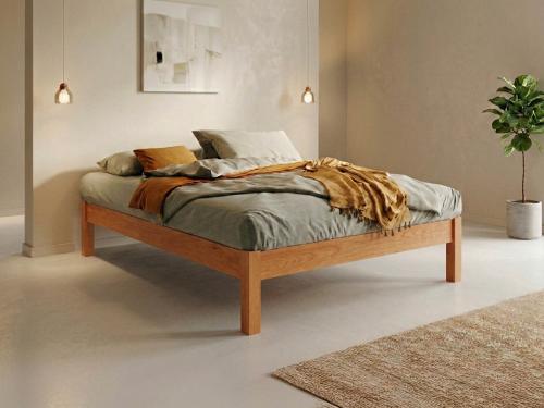 Platform Bed (No Headboard / Space Saver) Cherry