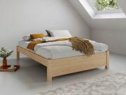 platform storage bed maple