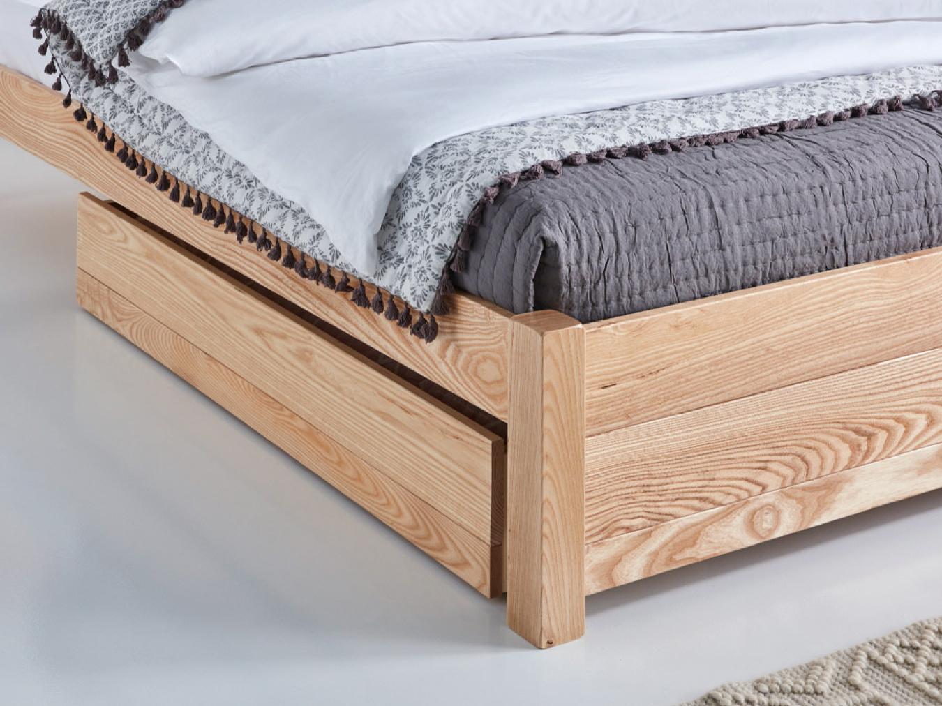 Queen wood platform bed with storage sales