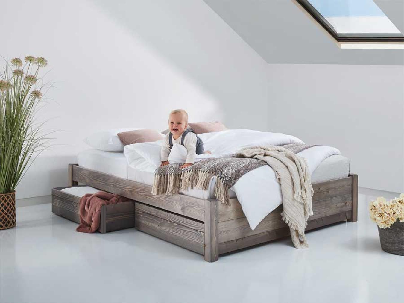 Storage bed with no headboard discount