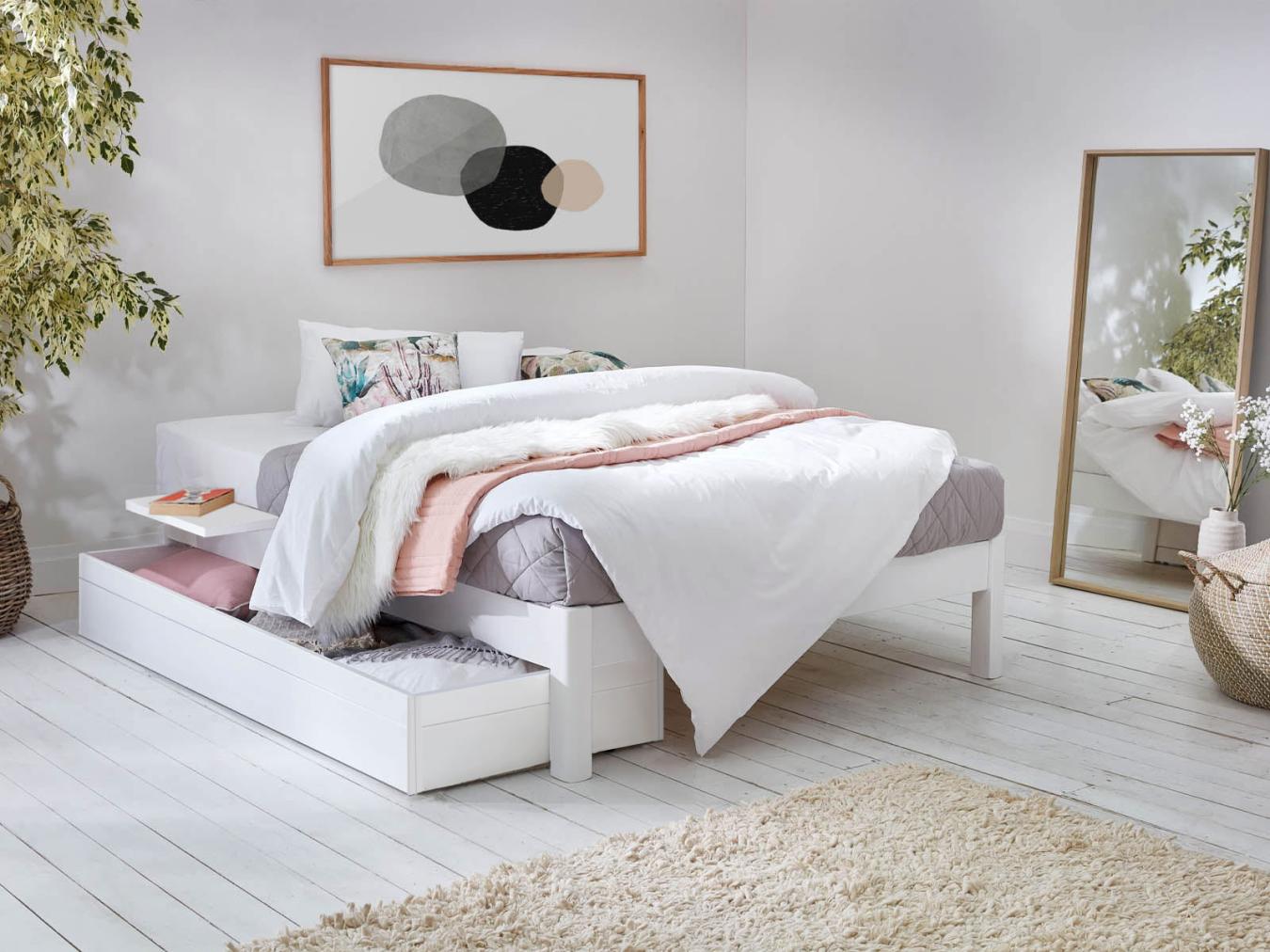 Space saving bed frame queen discount