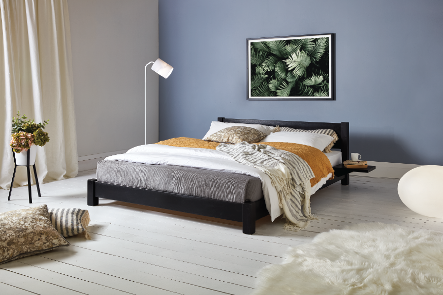 Pine finish bed frames deals