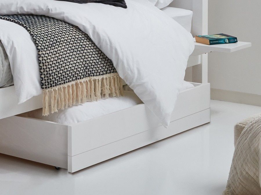 Modern underbed wooden storage box