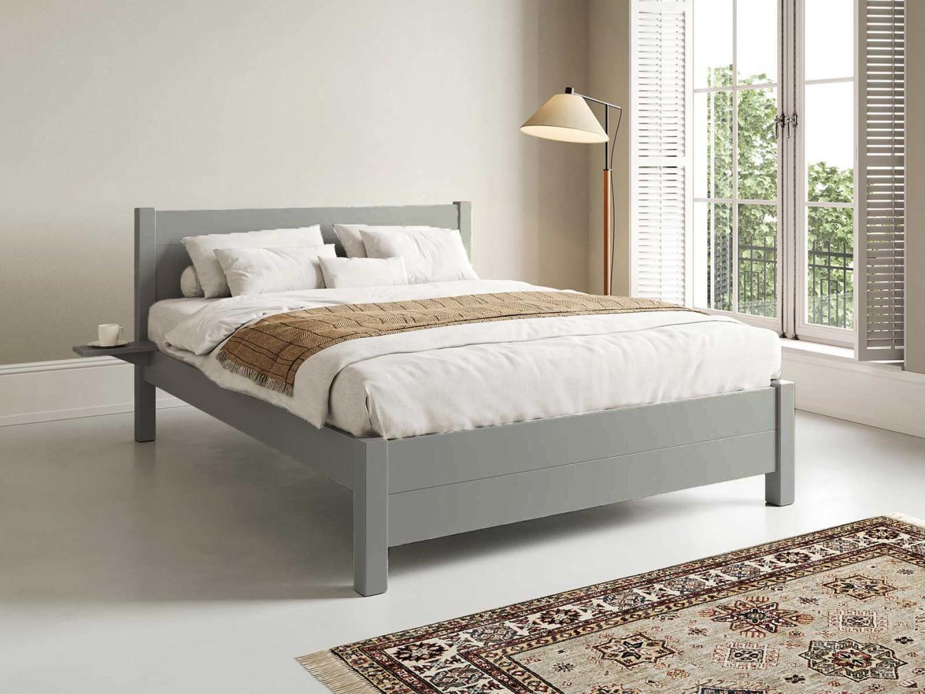 Oxford Bed in Warm Grey